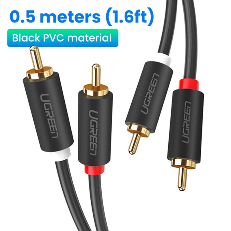 Cable-De-Audio-M-M-2Rca-2Rca-1.5M-NegroUGREEN-Av104-Cables-Adaptadores-y-Conectores