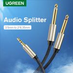 Cable-De-Audio-Jack-Estereo-3.5Mm-2Jack-6.3Mm-Mono-5M-GrisUGREEN-Av126-Cables-Adaptadores-y-Conectores