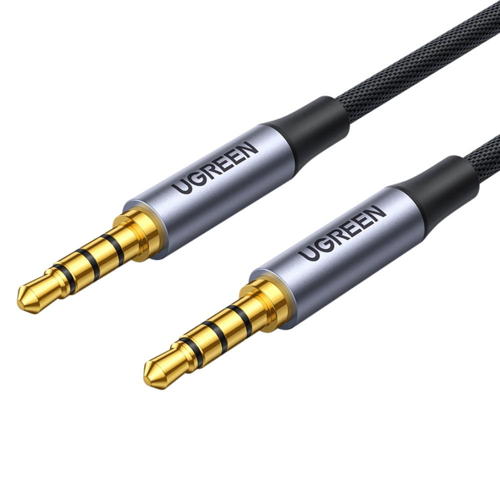 UGREEN CABLE DE AUDIO JACK 3.5MM 4 POLOS M/M (COMPATIBLE CON MICROFONO) 2M  AV183