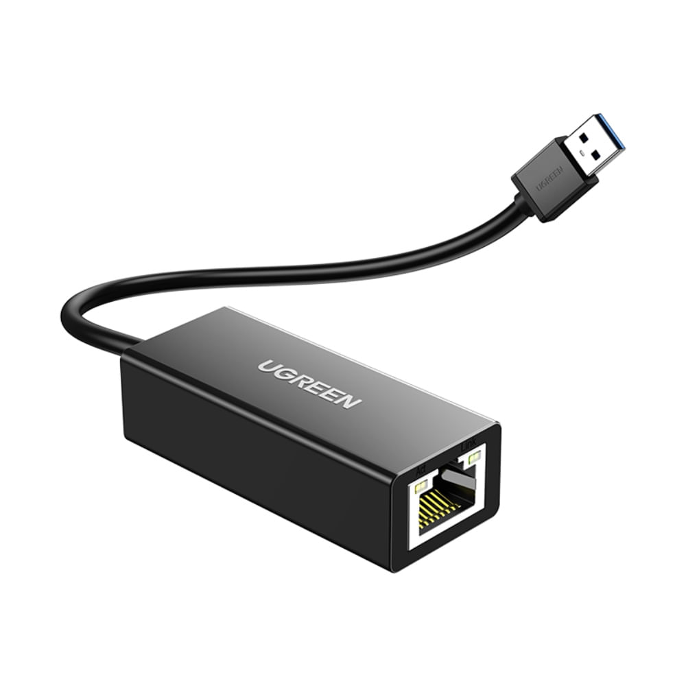 UGREEN ADAPTADOR PARA INTERNET USB-A 3.0 /RJ45 GIGABIT ABS NEGRO CR111