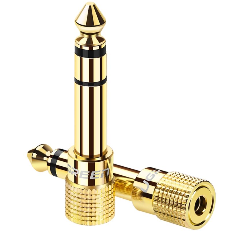 Adaptador-Gold-Estereo-Jack-3.5Mm-H-M-Jack-6.3MmUGREEN-20503-Cables-Adaptadores-y-Conectores
