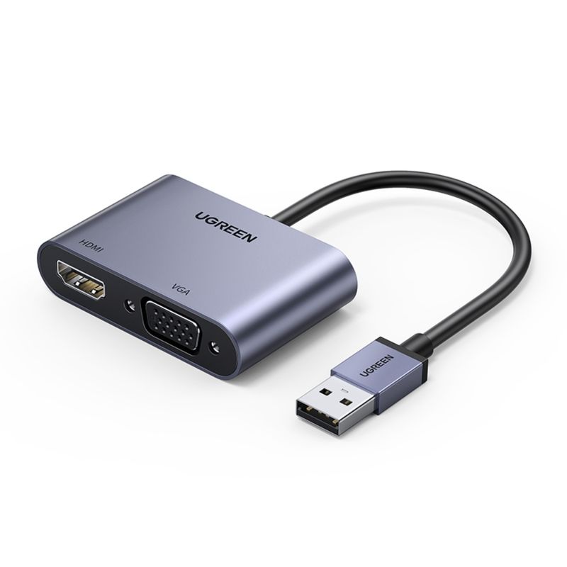 Convertidor-De-Video-Usb-A-3.0-M---Hdmi-H--Vga-H-1080P-Max-AluminioUGREEN-Cm449-Cables-Adaptadores-y-Hub