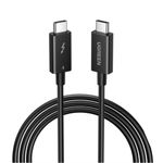 Cable Thunderbolt 4 Usb-C/Usb-C M/M 40Gbps 100W Max 80Cm NegroUGREEN Us501 Displayport y Thunderbolt