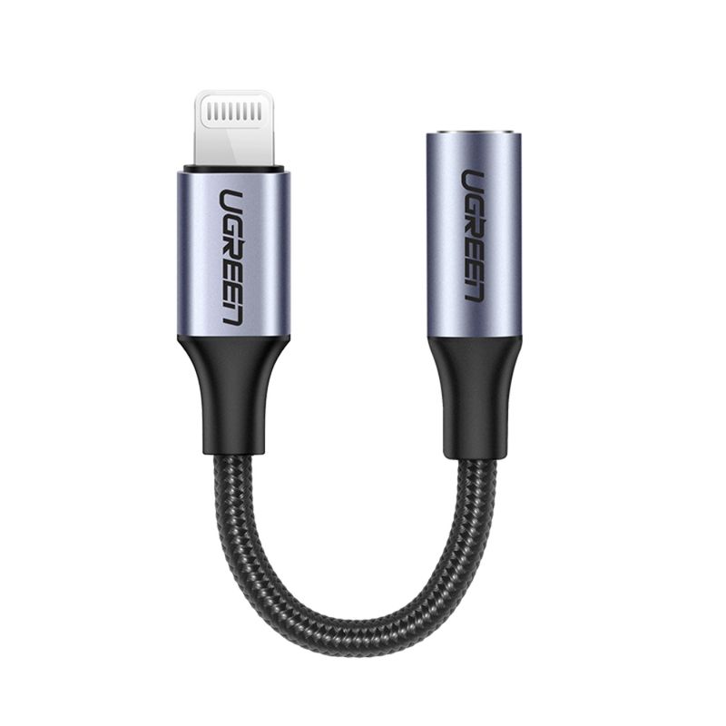 Adaptador-De-Audio-Lightning-Jack-3.5Mm-Estereo-Mfi-Certified-NegroUGREEN-Us211-Cables-y-Adaptadores
