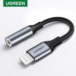 Adaptador-De-Audio-Lightning-Jack-3.5Mm-Estereo-Mfi-Certified-NegroUGREEN-Us211-Cables-y-Adaptadores