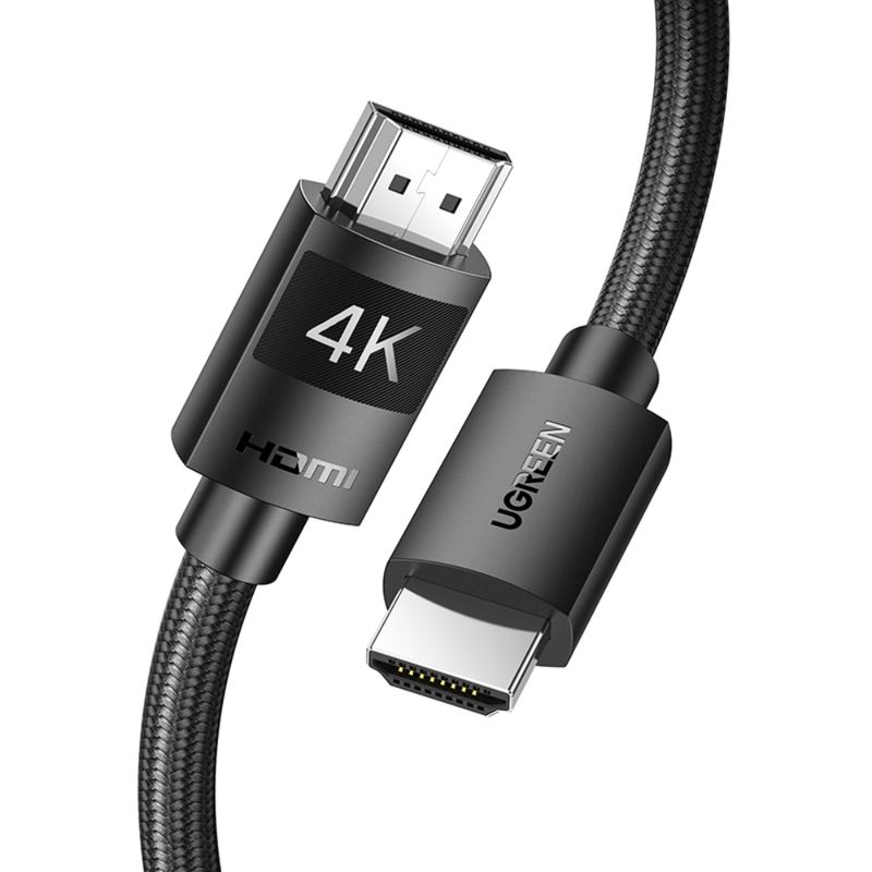 Cable Hdmi 1.4 4K/30Hz M/M 10M Blindado NegroUGREEN Hd119 Hdmi