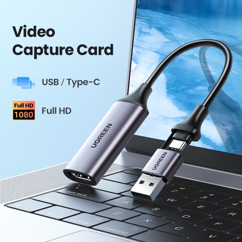 Capturadora-De-Video-Hdmi-4K-60Hz---Usb-C---Adaptador-Usb-A-1080P-30HzUGREEN-Cm489-Cables-Adaptadores-y-Hub
