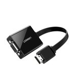 Convertidor Hdmi/Vga 1080P/60Hz M/H + Puerto Jack 3.5Mm NegroUGREEN Mm103 Hdmi