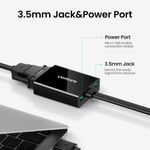 Convertidor Hdmi/Vga 1080P/60Hz M/H + Puerto Jack 3.5Mm NegroUGREEN Mm103 Hdmi