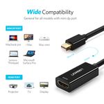 Cable Adaptador Mini-Displayport / Hdmi 4K/30Hz 25Cm NegroUGREEN Md112 Displayport y Thunderbolt