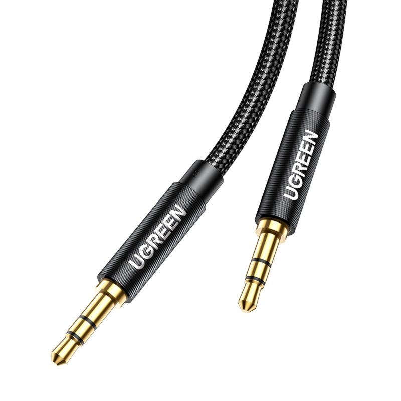 Cable-Audio-Auxiliar-Jack-3.5Mm-M-M-Trenzado-1M-NegroUGREEN-Av112-Cables-Adaptadores-y-Conectores