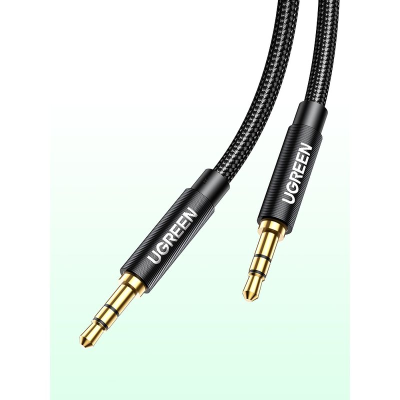 Cable-Audio-Auxiliar-Jack-3.5Mm-M-M-Trenzado-1M-NegroUGREEN-Av112-Cables-Adaptadores-y-Conectores