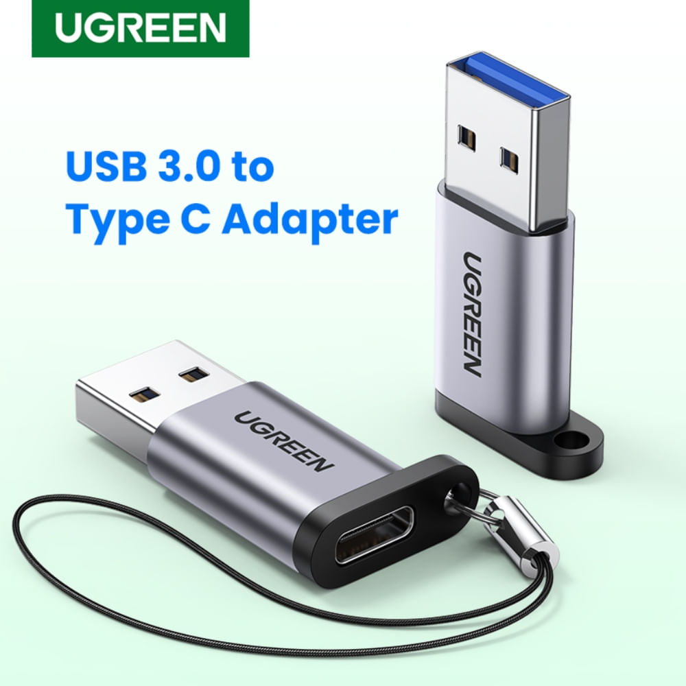 ADAPTADOR M/H USB-A 3.0 / IN USB-C 3.1 ALUMINIO SILVERUGREEN US276 ...