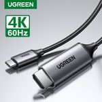 Cable-De-Video-Usb-C---Hdmi--4K-60Hz-Or-1080P-144Hz--Trenzado-1.5M-GrisUGREEN-Mm142-Cables-Adaptadores-y-Hub