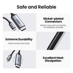 Cable-De-Video-Usb-C---Hdmi--4K-60Hz-Or-1080P-144Hz--Trenzado-1.5M-GrisUGREEN-Mm142-Cables-Adaptadores-y-Hub