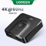 Switcher Hdmi 2.0 2X1 4K/60Hz Bi-Direccional NegroUGREEN Cm217 Hdmi