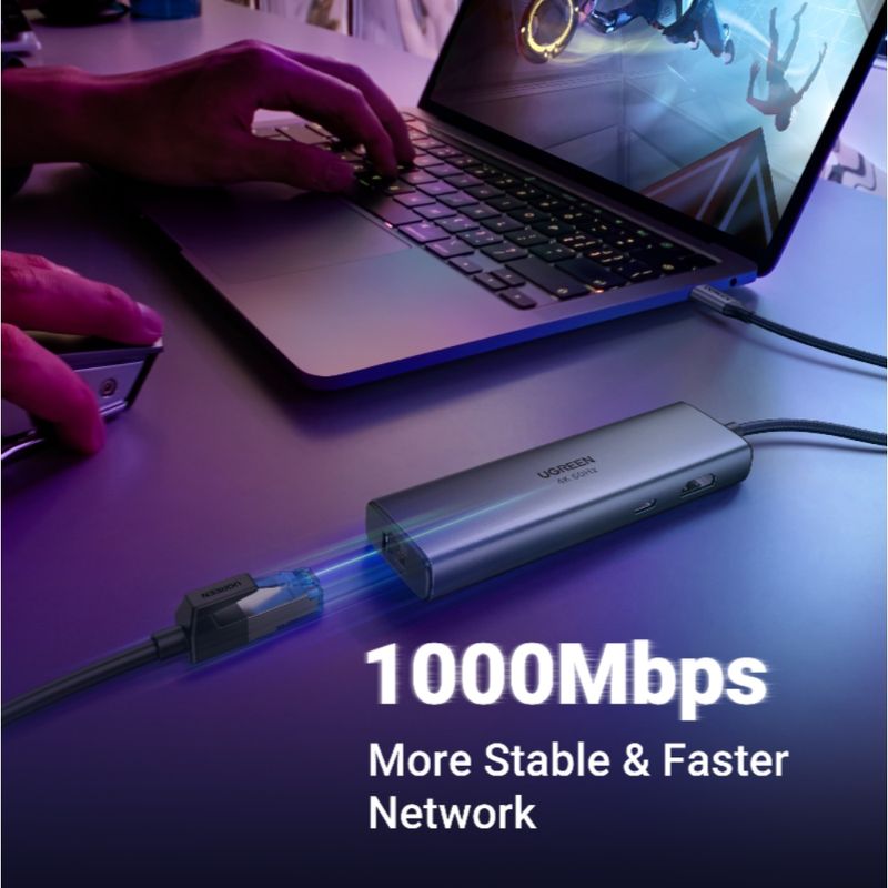 Multipuerto-Usb-C----1Hdmi-4K-60Hz---2Usb-3.0---Sd-Microsd---Rj45-Gigabit---Inusb-C-Pd-UGREEN-Cm512-Cables-Adaptadores-y-Hub