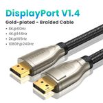 Cable Displayport 1.4 M/M 2M (8K/60Hz) BlindadoUGREEN Dp112 Displayport y Thunderbolt