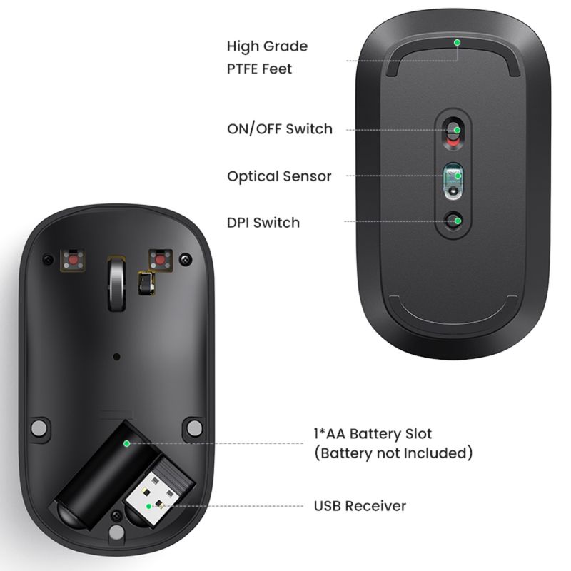 Mouse-Inalambrico-Ultra-Slim-Verde-ClaroUGREEN-Mu001-Mouse-y-Presentadores