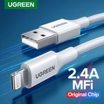 Cable-Usb-A-2.0---Lightning-Mfi-Certified-2.4A-Trenzado-BlancoUGREEN-Us155-Cables-y-Adaptadores
