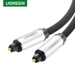 Cable De Audio Optico Toslink 3M M/M BlindadoUGREEN Av108 Cables Adaptadores y Conectores