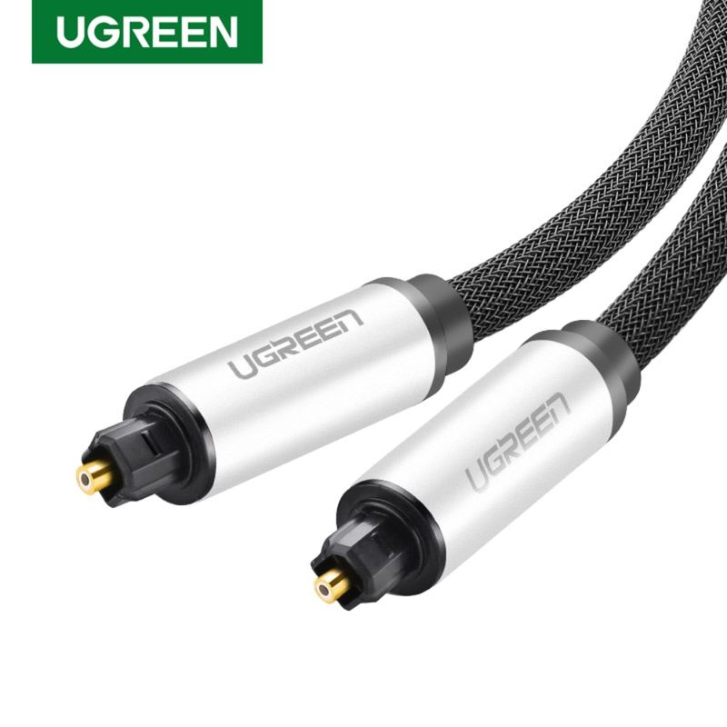 Cable De Audio Optico Toslink 3M M/M BlindadoUGREEN Av108 Cables Adaptadores y Conectores