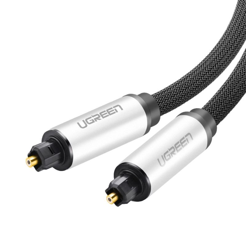 Cable De Audio Optico Toslink 3M M/M BlindadoUGREEN Av108 Cables Adaptadores y Conectores