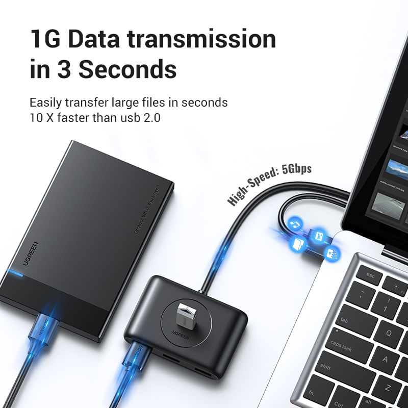 Hub-Usb-A-3.0----3Usb-A-3.0--Cable-50Cm-NegroUGREEN-Cr113-Cables-Adaptadores-y-Hub