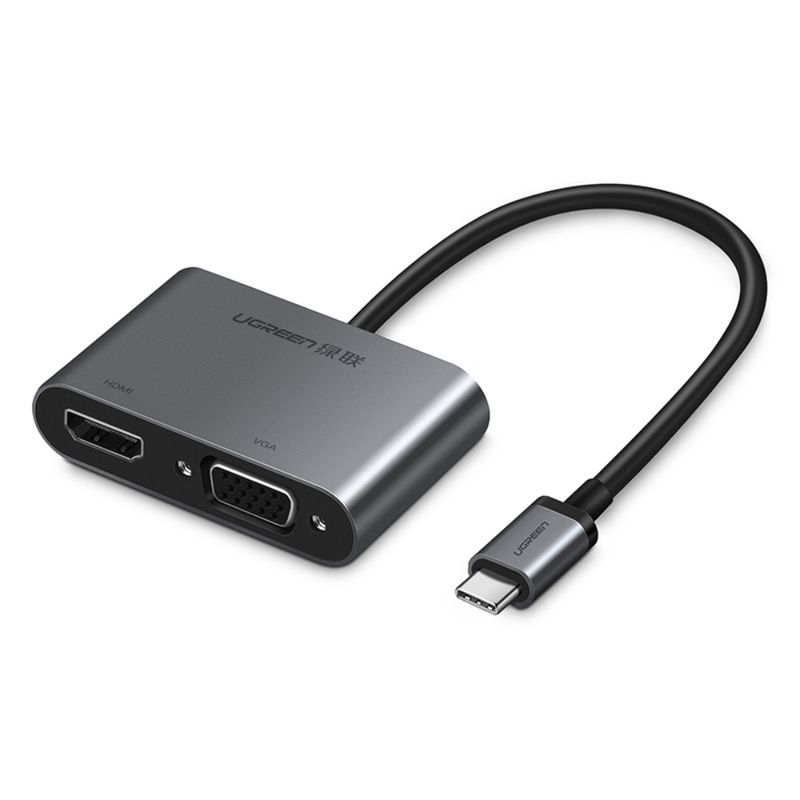 Convertidor-De-Video-Usb-C-M--Hdmi-4K-30Hz-H---Vga-H-1920X1200P-60Hz---Pd-In-BlancoUGREEN-Cm162-Cables-Adaptadores-y-Hub