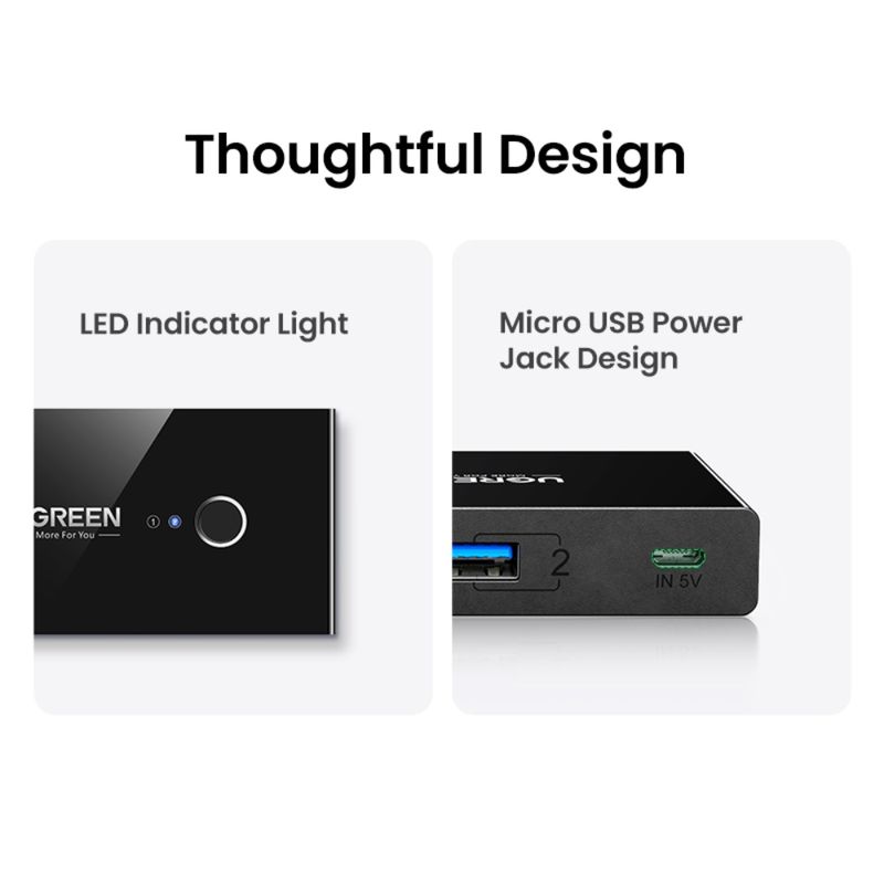 Switch-Usb-3.0-2X4--Selector-Entre-2-Pc--NegroUGREEN-Us216-Cables-Adaptadores-y-Hub