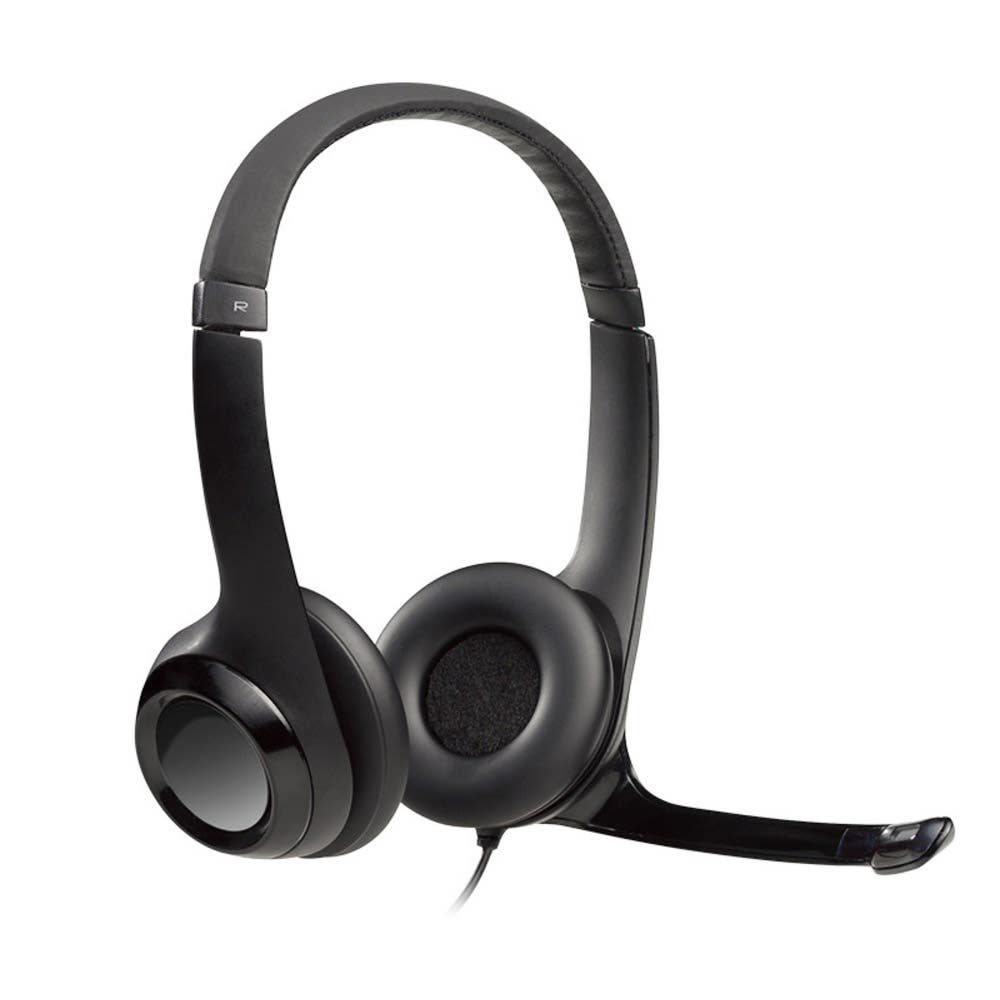 LOGITECH AUDIFONOS/MIC ALAMBRICO USB H390 NEGRO