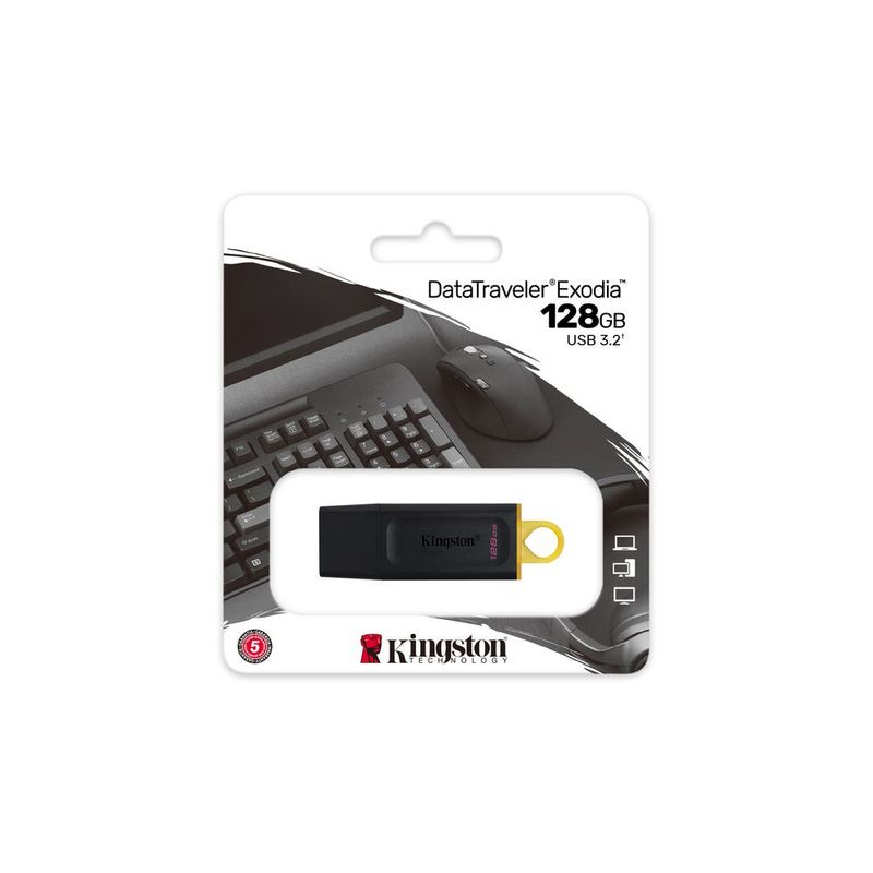 Pendrive-128Gb-Kingston-Datatraveler-Exodia-3.2-Gen-1-Pendrives