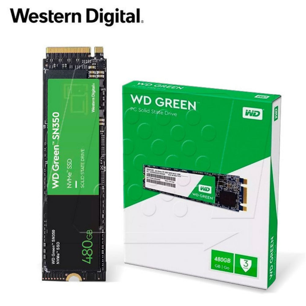 WESTERN DIGITAL DISCO DURO 480GB M.2 NVME SN350 GREEN WESTERN DIGITAL