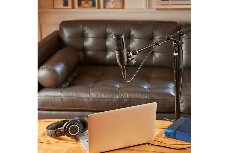 Microfono Audio-Technica At2020 Condensador Cardioide Negro Podcast