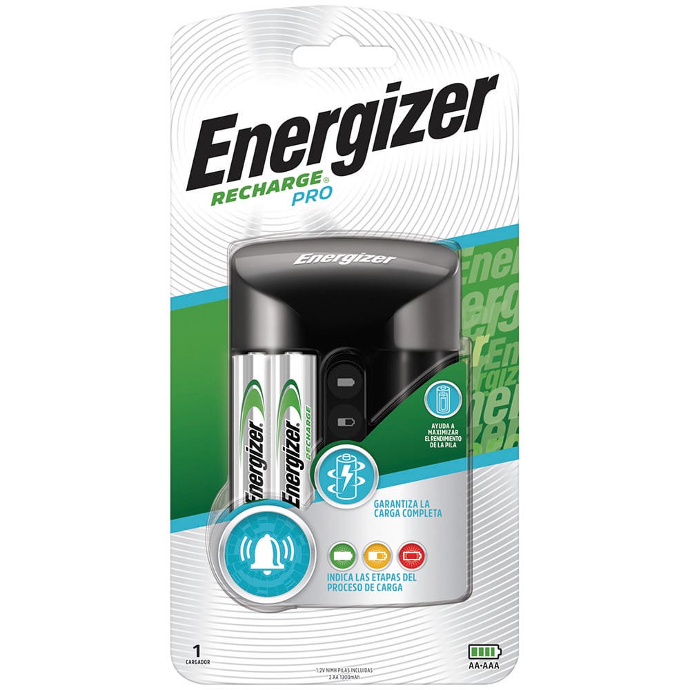 ENERGIZER CARGADOR DE PILAS INCLUYE 2 PILAS AA