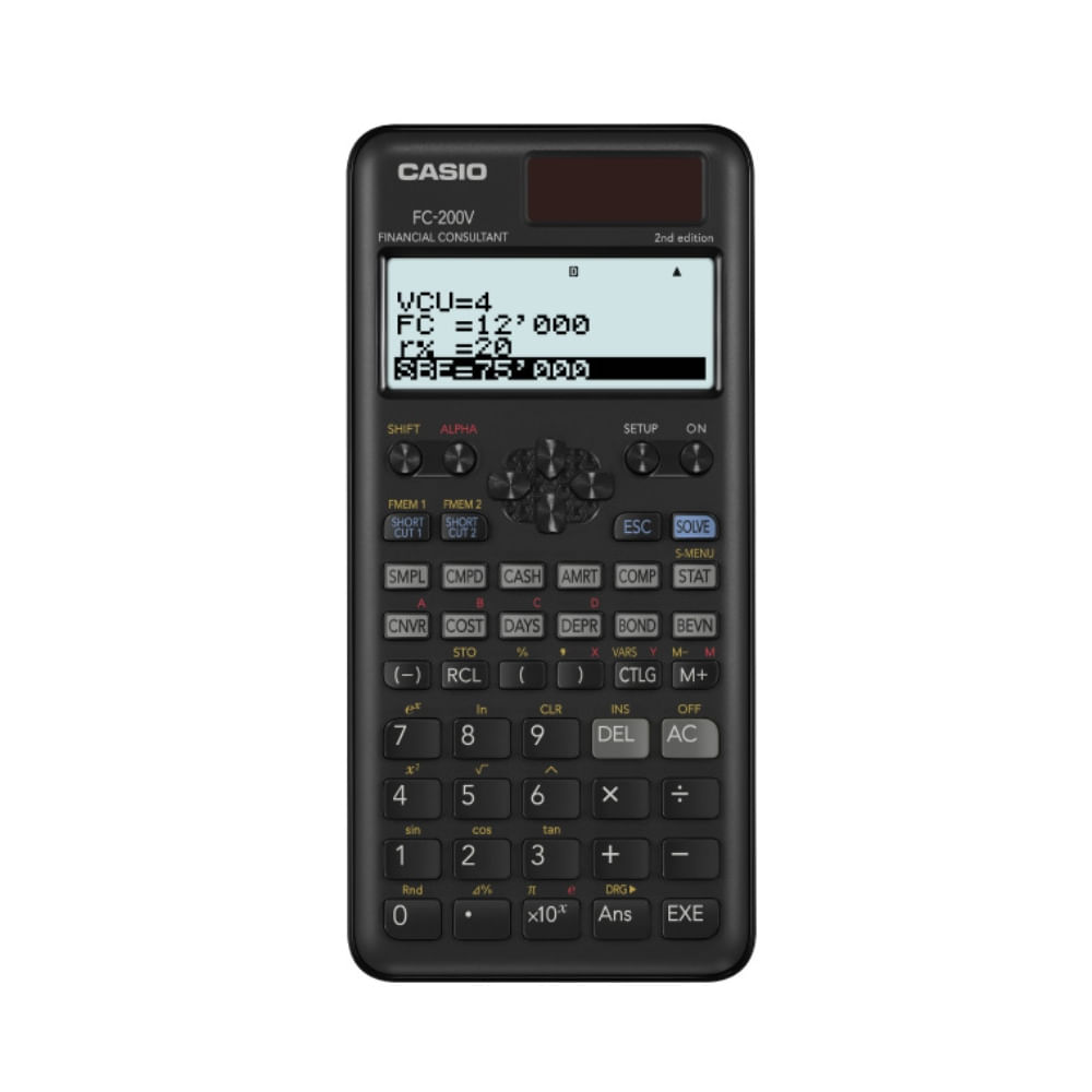 CASIO CALCULORADORA FINACIERA FC200V-2