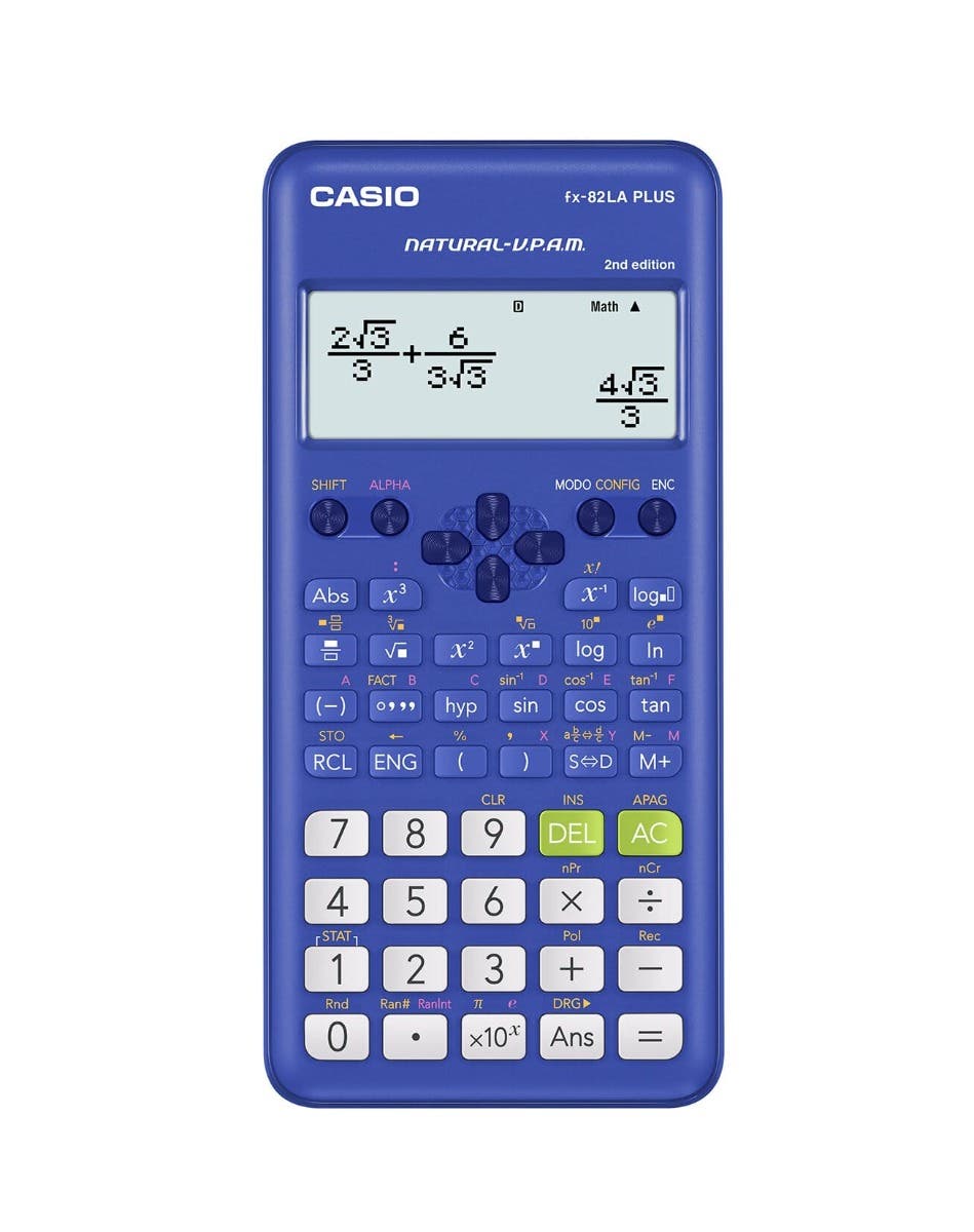 CASIO CALCULADORA CIENTIFICACASIO FX-82LAPLUS-BU AZUL|smart store