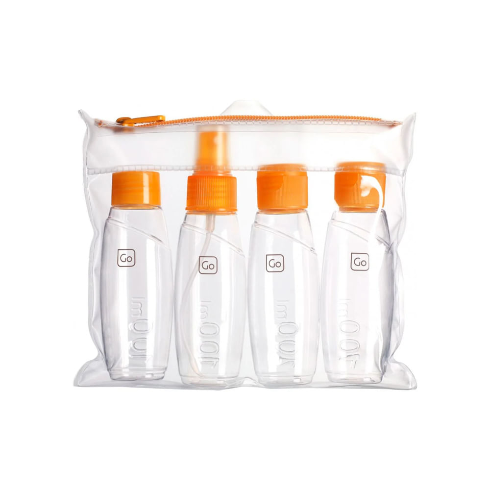 GO TRAVEL SET 4 BOTELLAS PARA CABINA 100ML CON ESTUCHE
