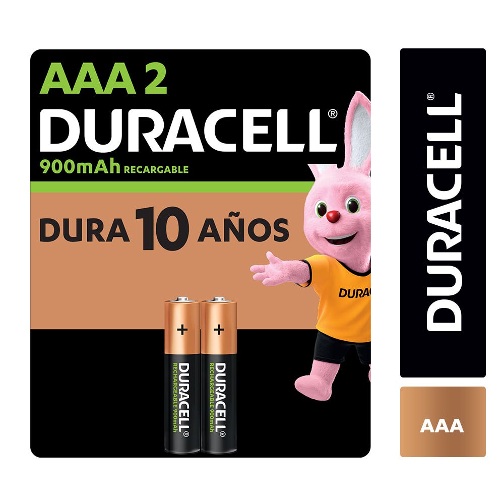 DURACELL BLISTER PILAS RECARGABLES AAA X2 900MAH