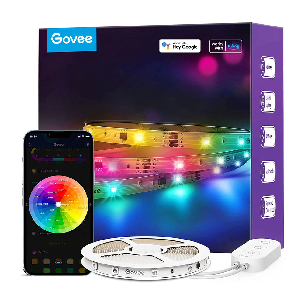 GOVEE TIRA LED RGBIC WIFI BLUETOOTH 10 MTS