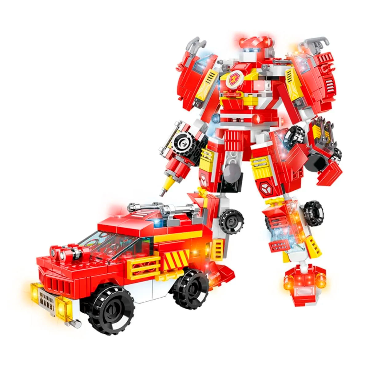 WOMA ARMABLE ROBOT BOMBERO 6 EN 1 C0651A 591 PIEZAS