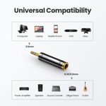 UGREEN-ADAPTADOR-GOLD-ESTEREO-JACK-6.3MM-H-M-PLUG-3.5MM-AV168