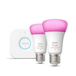 PHILIPS-KIT-INICIO-HUE-BRIDGE---2-AMPOLLETAS-COLOR-AMBIENCE-WCA-9W-A60-E27-2SET-EU