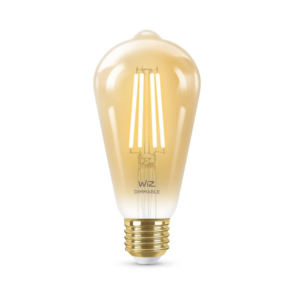 WIZ AMPOLLETA SMART FILAMENTO EDISON E27 WI-FI BLE TW/7W ST64 AMB 220V E27 1PF