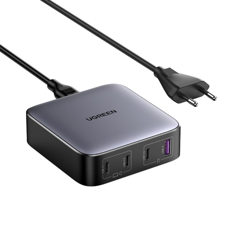 UGREEN-CARGADOR-PARA-ESCRITORIO-100W-1-USB-A---3-USB-C-CD328