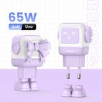 UGREEN-ROBOT-GAN-TECH-CARGADOR-65W-1-USB-A---2-USB-C-PURPURA-CD361