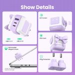 UGREEN-ROBOT-GAN-TECH-CARGADOR-65W-1-USB-A---2-USB-C-PURPURA-CD361