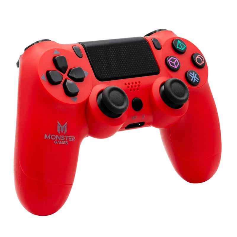 MONSTER -CONTROL-ALTERNATIVO-PS4-BLUETOOTH-ROJO-MONSTER-31MTG05067