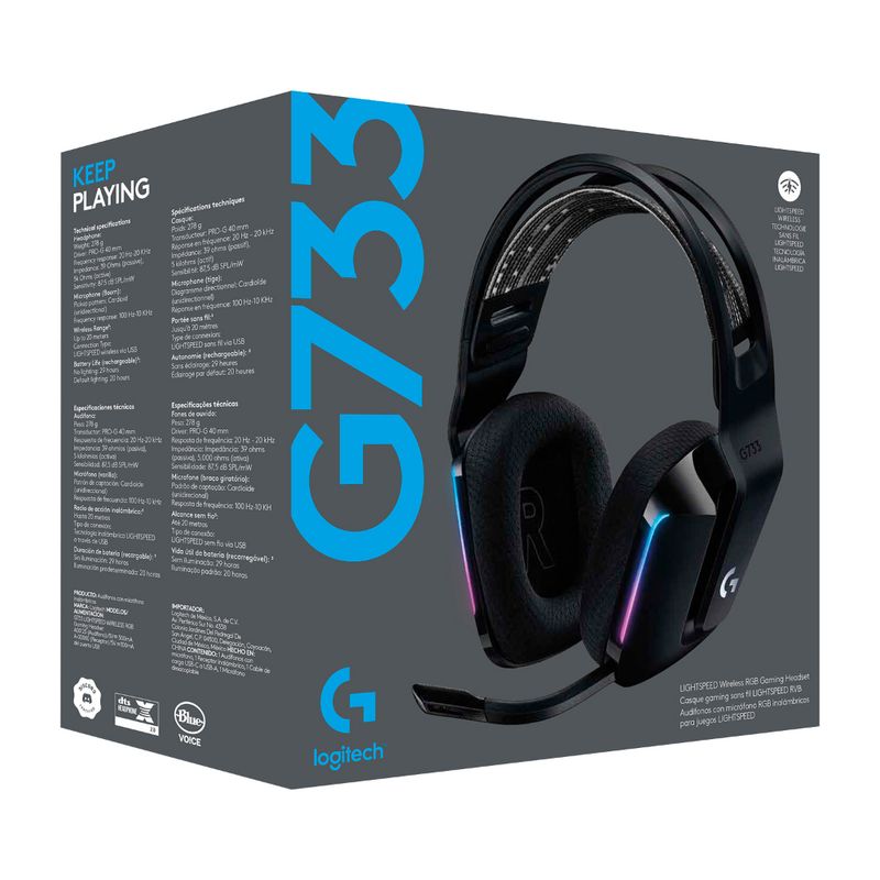 LOGITECH-AUDIFONOS-GAMER-G733-INALAMBRICOS-LIGHTSPEED-RGB-BLACK