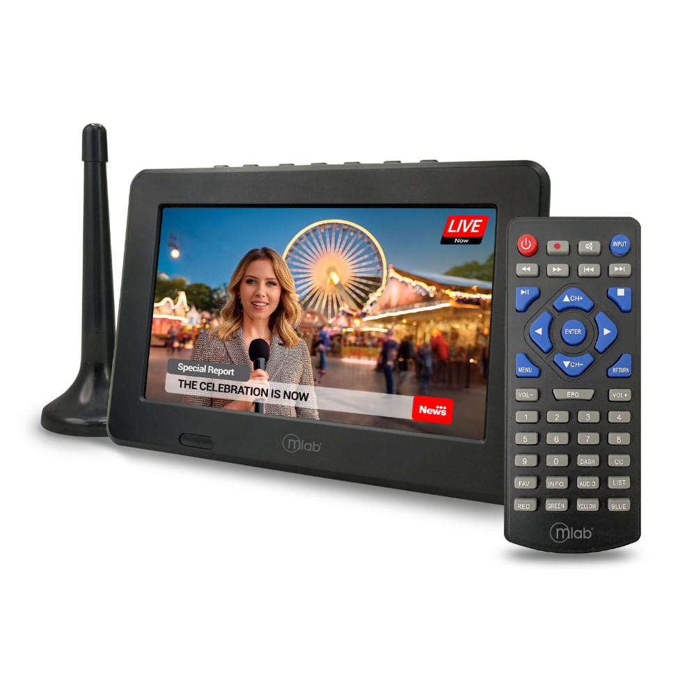 MLAB TELEVISOR PORTATIL 7 SENAL DIGITAL ISDB-T 320MLB9412